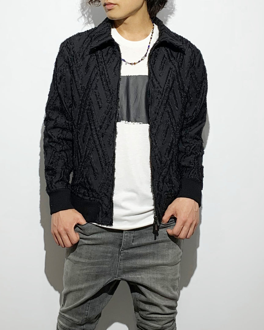 ys Yuji SUGENO / Cut Jacquard Zip-Up Blouson