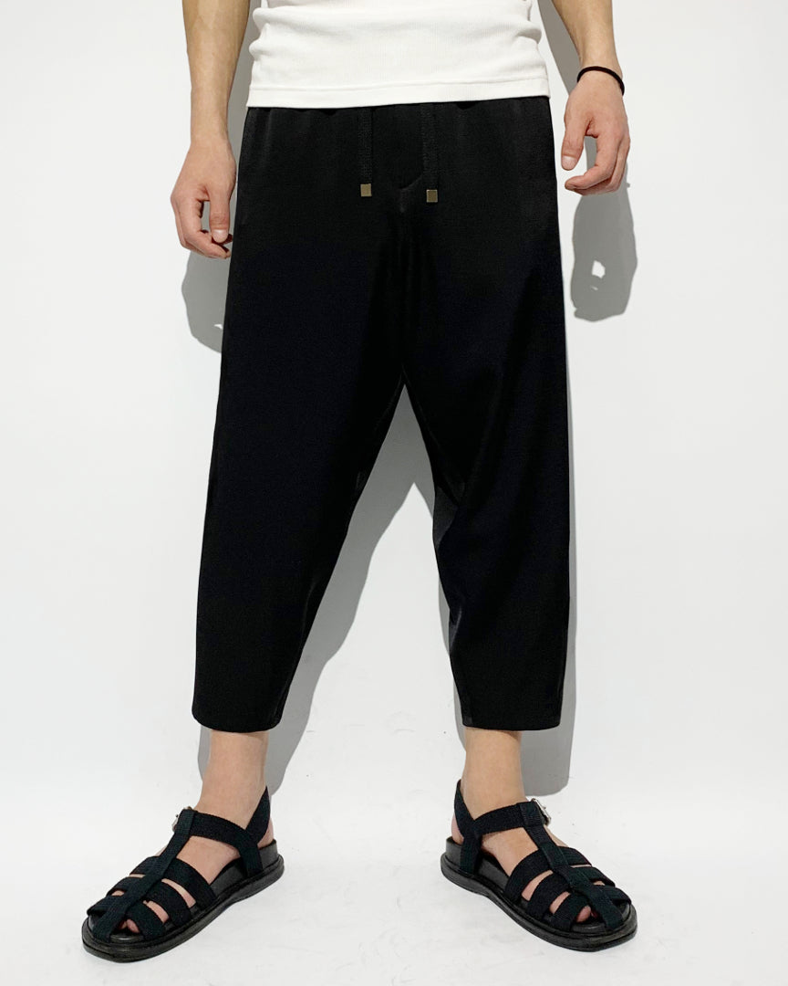 POTENZA / EASY CROPPED SARROUEL - BLACK
