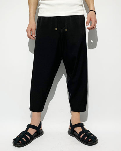 POTENZA / EASY CROPPED SARROUEL - BLACK