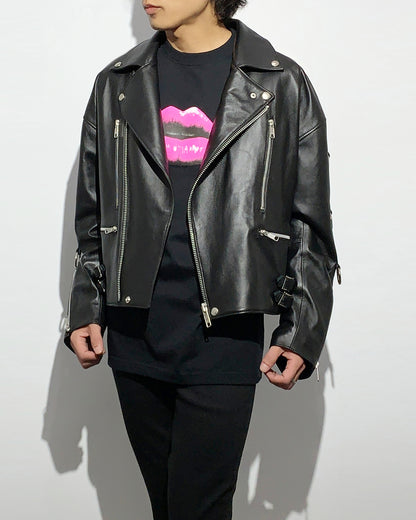 Bennu / UK Sheep Leather Big Double Riders Jacket