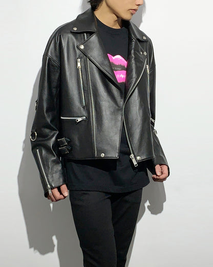 Bennu / UK Sheep Leather Big Double Riders Jacket
