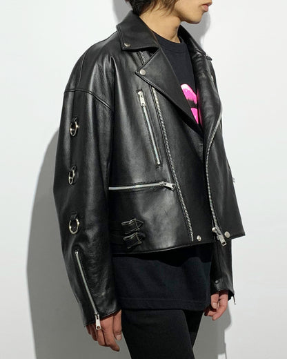 Bennu / UK Sheep Leather Big Double Riders Jacket