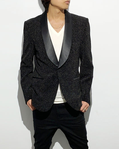 POTENZA / GLITTER TUXEDO JACKET