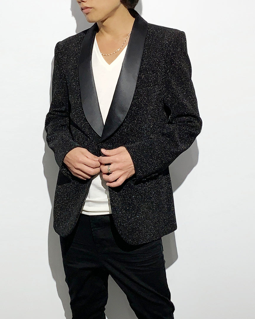 POTENZA / GLITTER TUXEDO JACKET