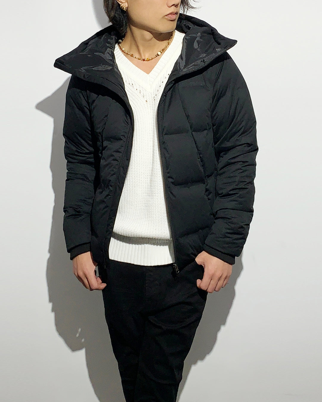 agr / High-Neck Flat Down BZ