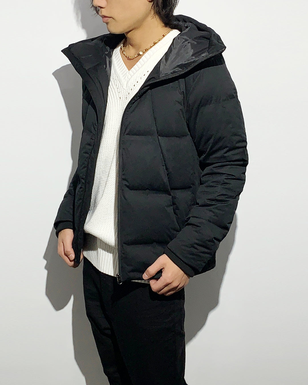 agr / High-Neck Flat Down BZ