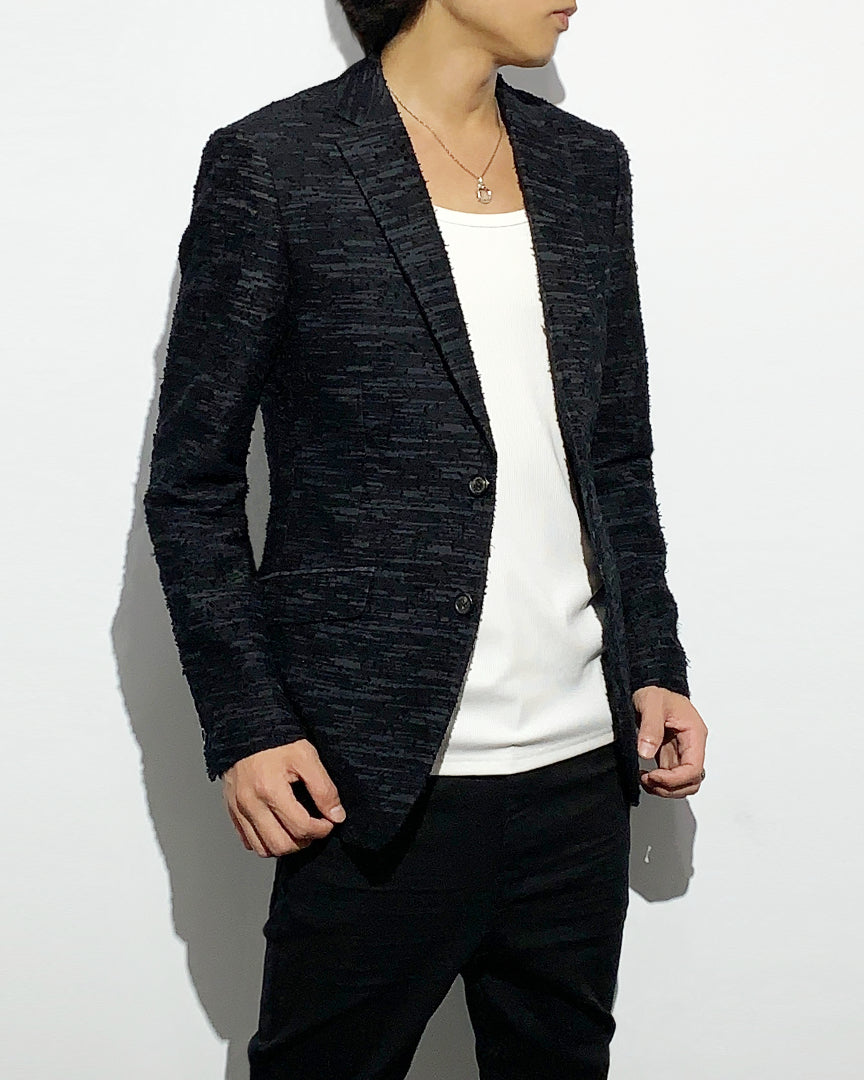 HARRISON WONG / Sheer Textured Cotton Blazer