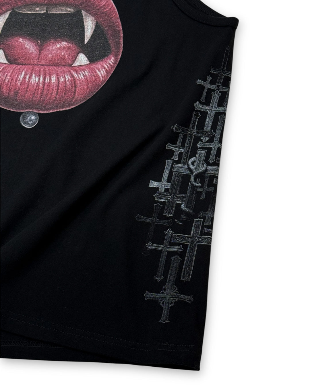 Bennu PLUS / Printed Tanktop - Love RED - BLACK