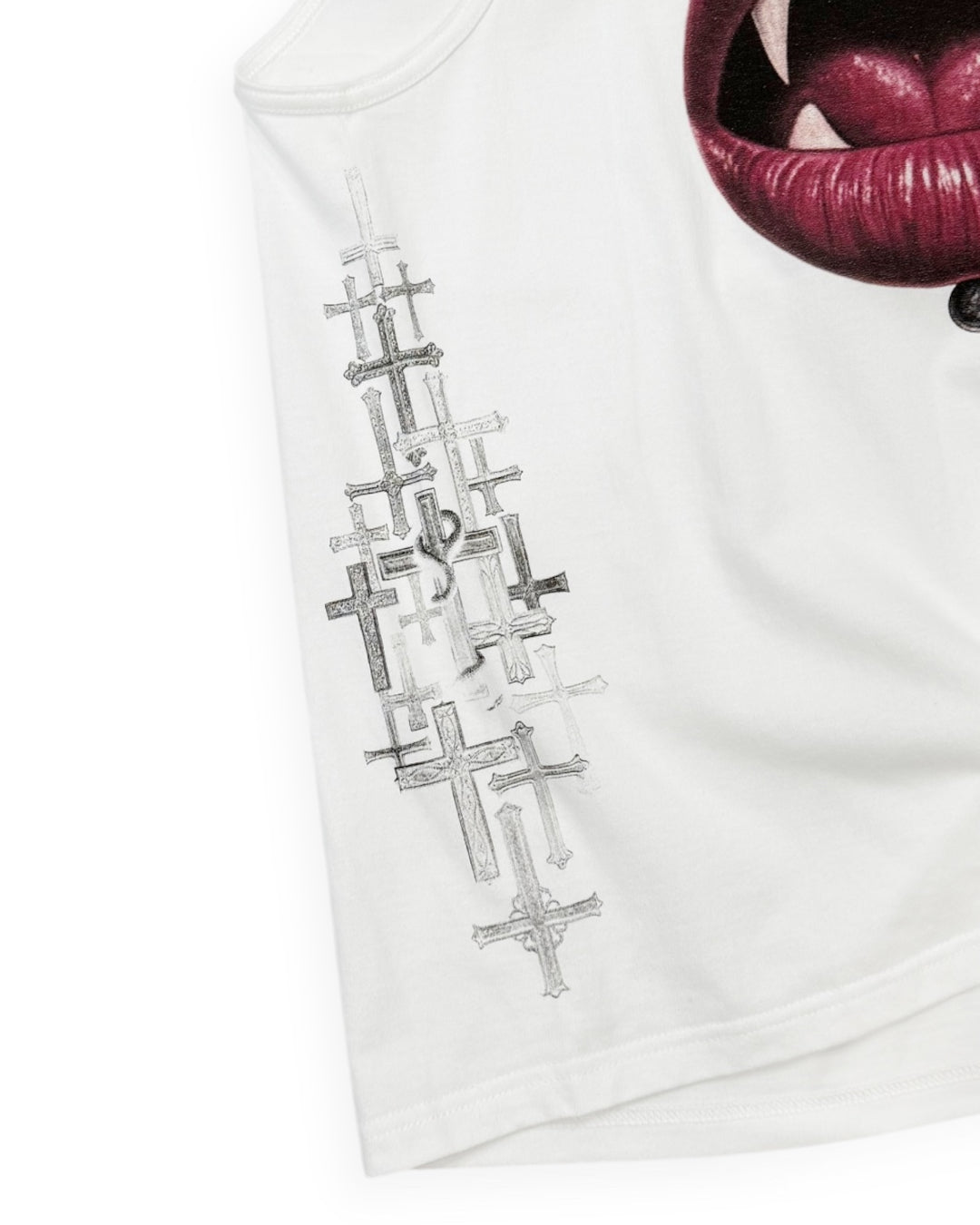 Bennu PLUS / Printed Tanktop - Love RED - WHITE