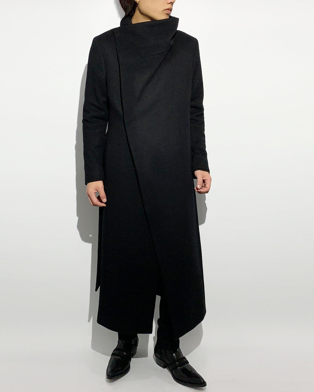 ys Yuji SUGENO / High Collar Maxi Wrap Coat