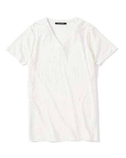 POTENZA / POTENZA V-NECK TEE - WHITE