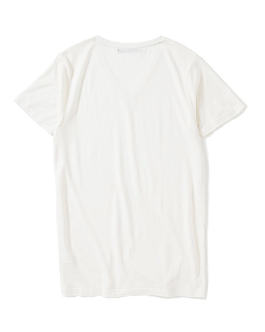 POTENZA / POTENZA V-NECK TEE - WHITE