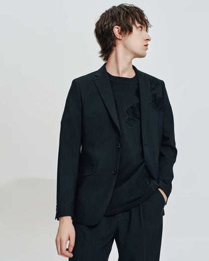 HARRISON WONG / Blazer With Embroidered Flowers