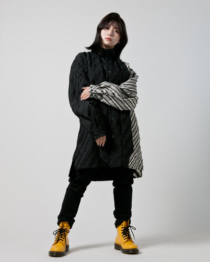 Bennu / Multi-Collar Regimental Jacquard Long Shirts