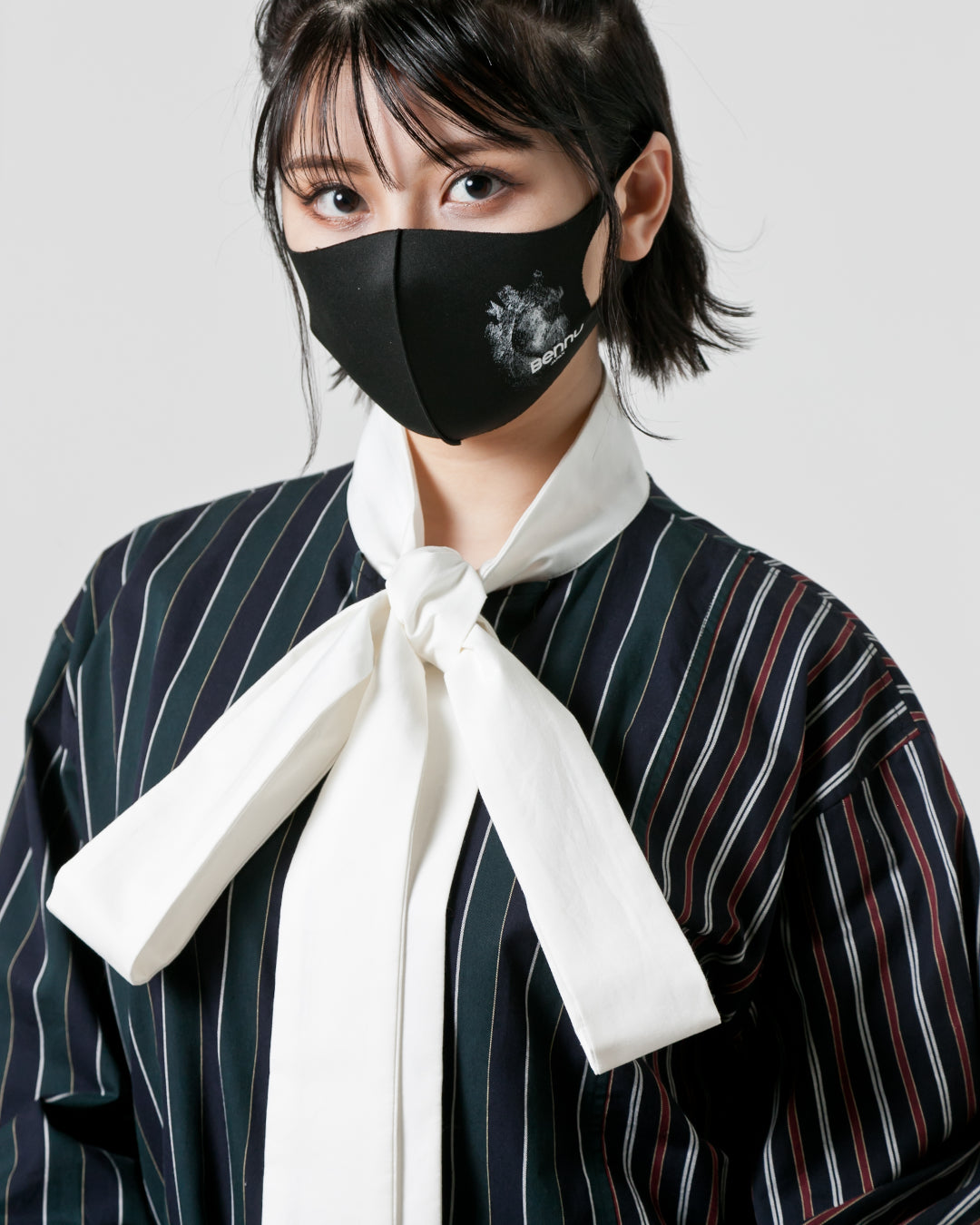 Bennu / Multi-Collar Stripe Long Shirts