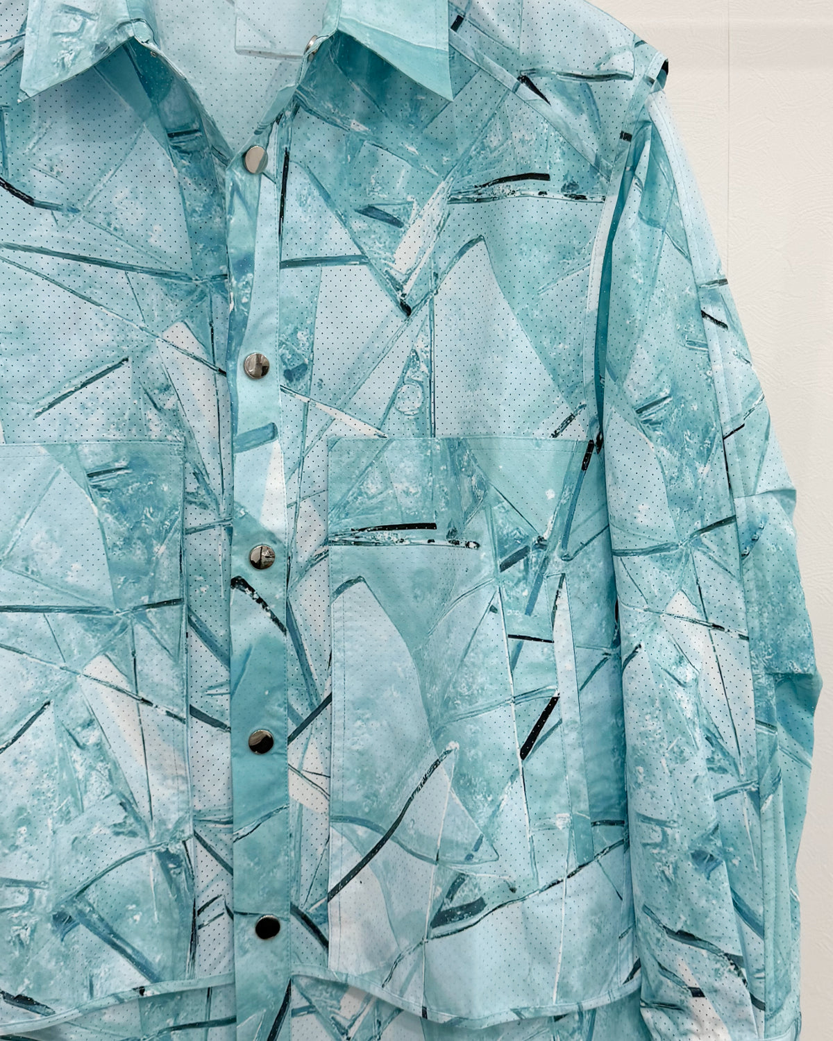 HARRISON WONG / Shirt Jacket With Glass Digital Print