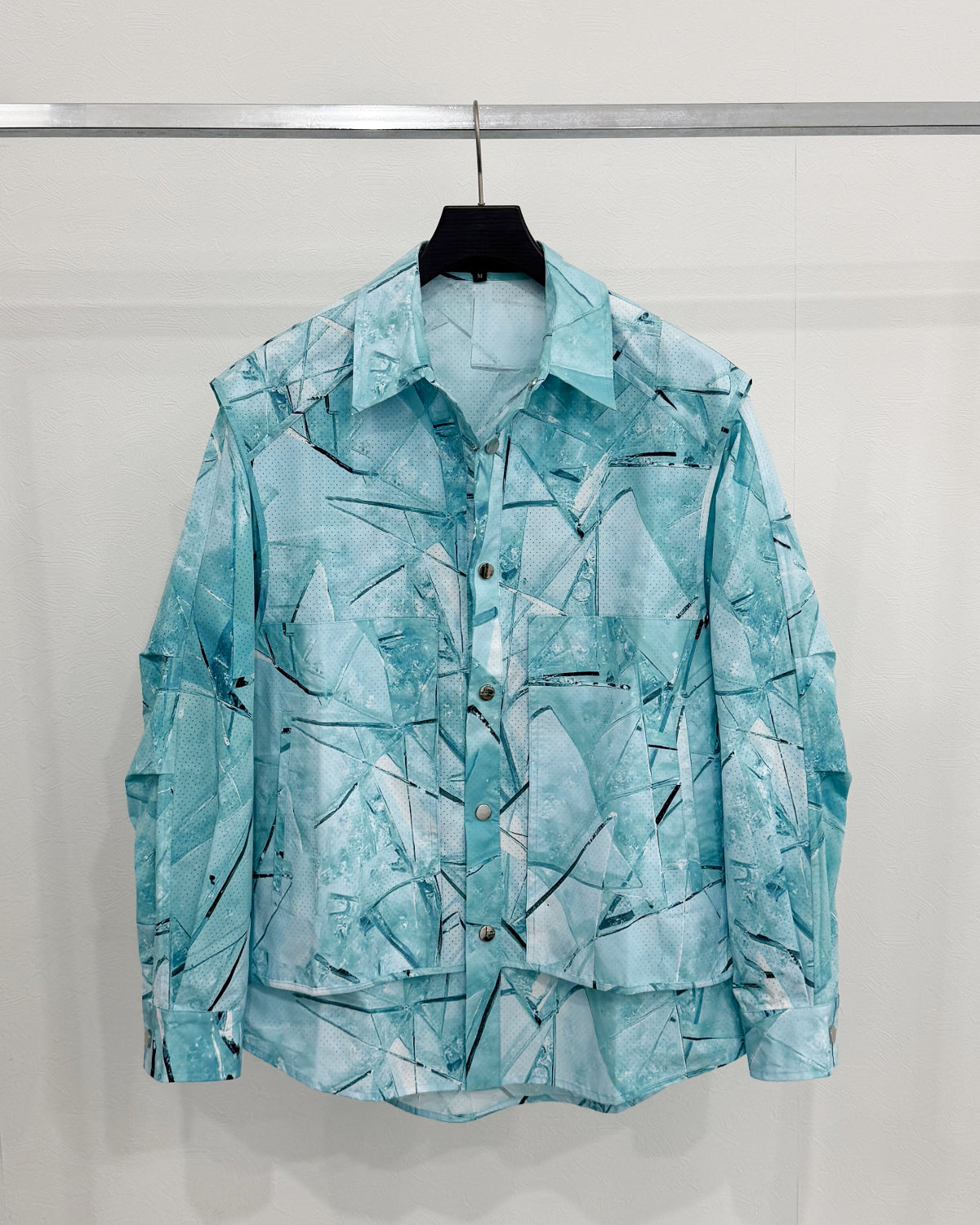HARRISON WONG / Shirt Jacket With Glass Digital Print