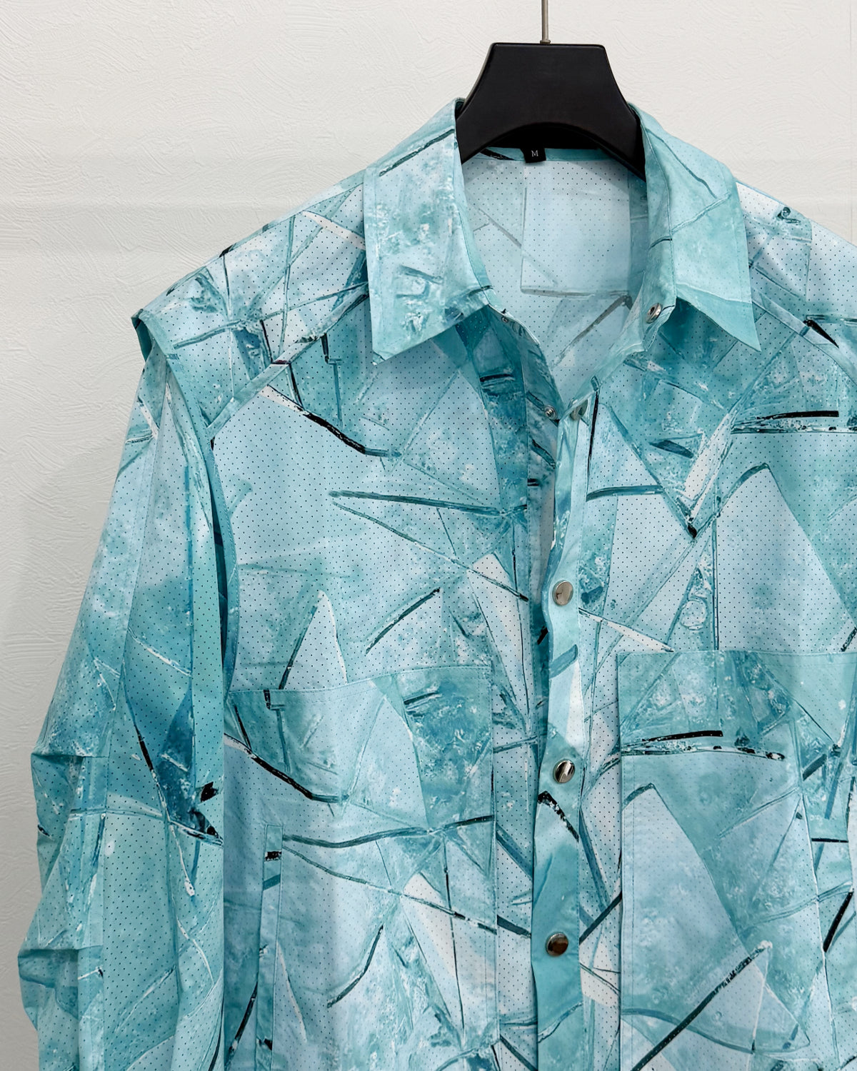 HARRISON WONG / Shirt Jacket With Glass Digital Print
